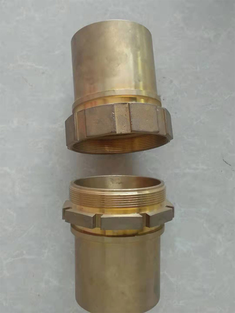 Quick connect oil pipe material pressure test