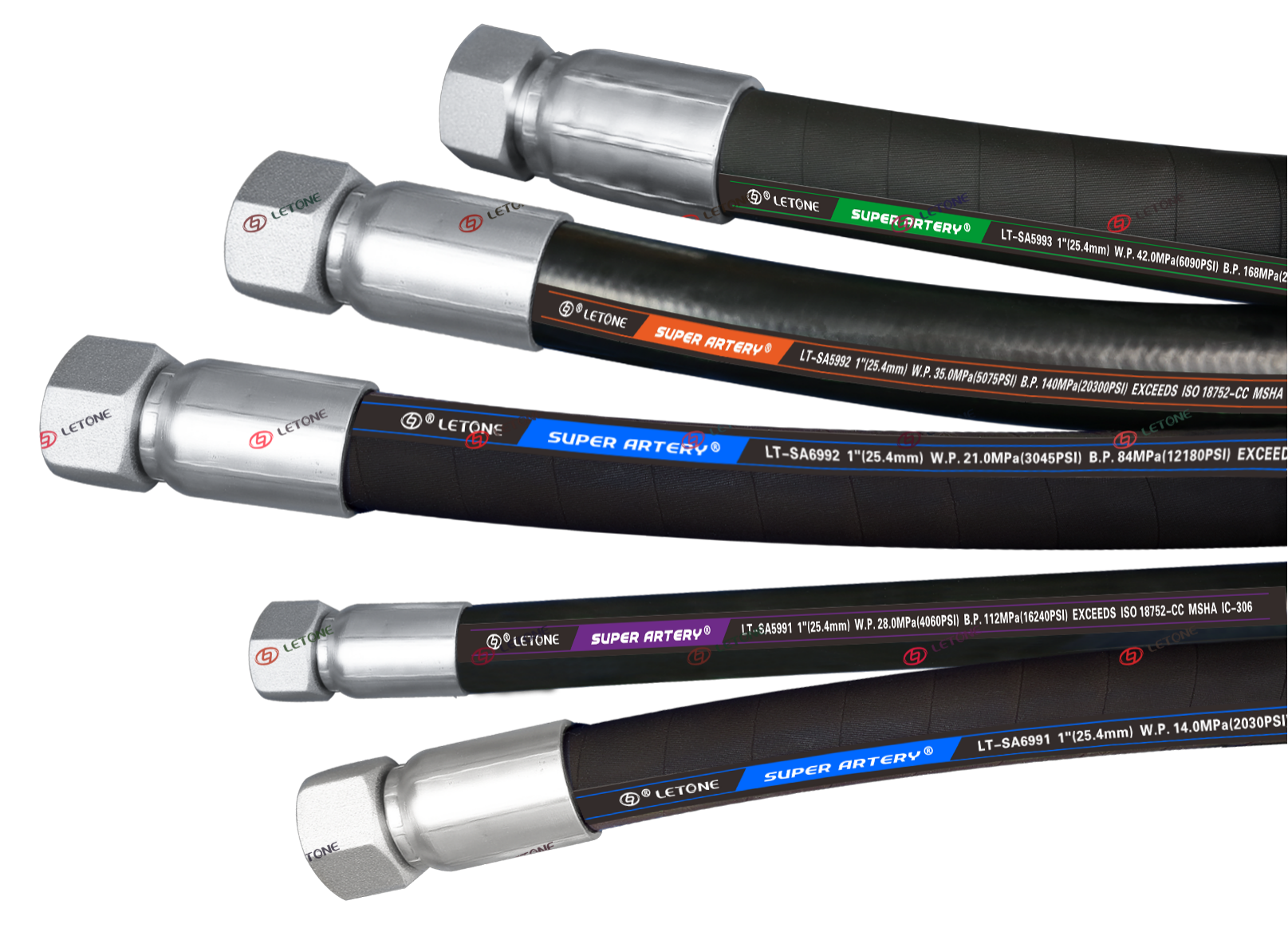 Hydraulic oil pipes for construction machinery