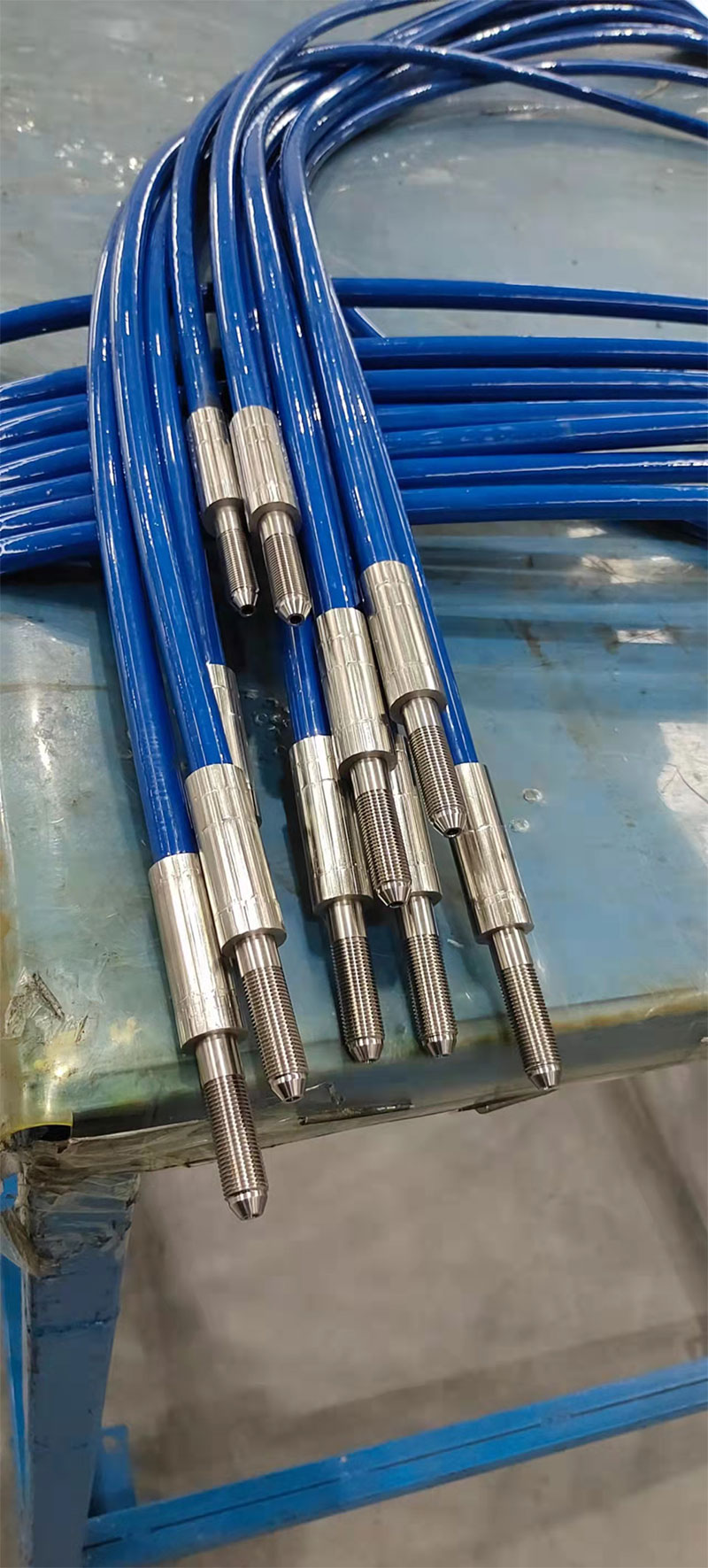 High pressure sandblasting cleaning resin hose, petrochemical fluid transport pipe